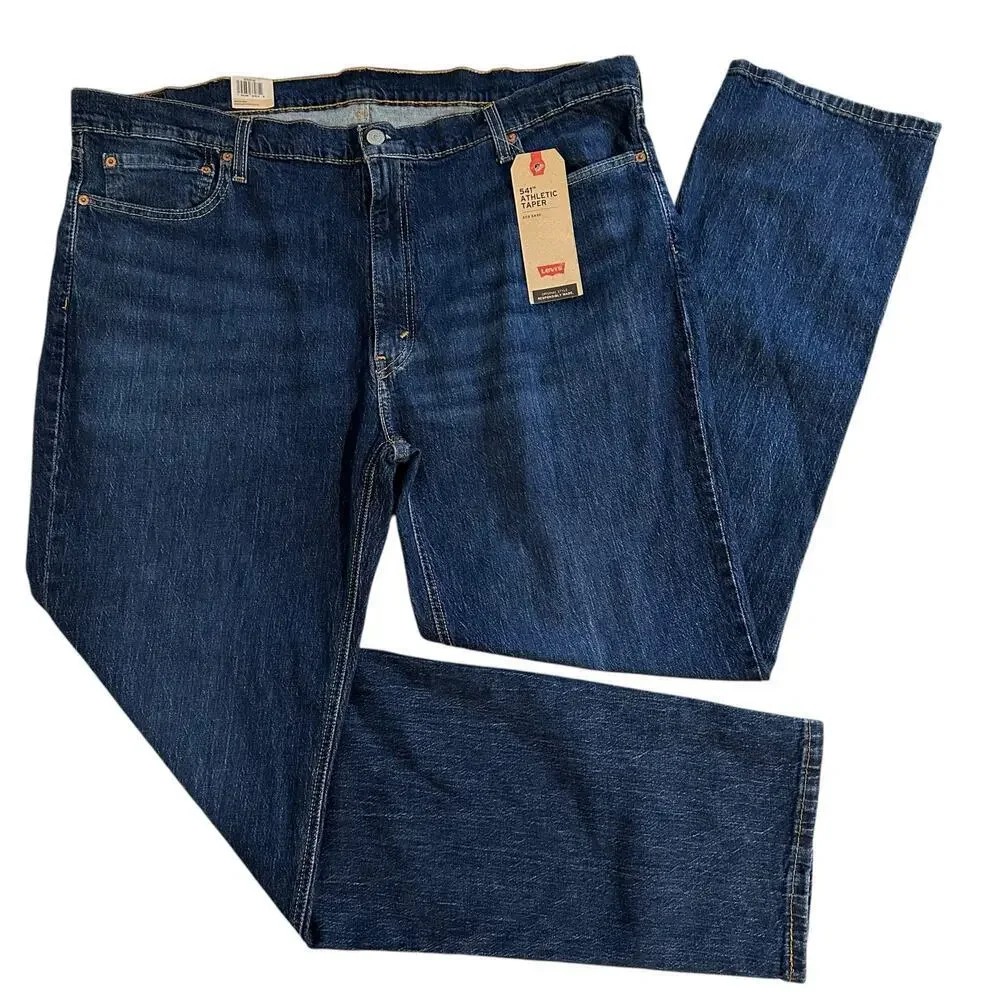 NWT Levi’s 541 Athletic Taper Jeans Dark Wash B&T 42x34